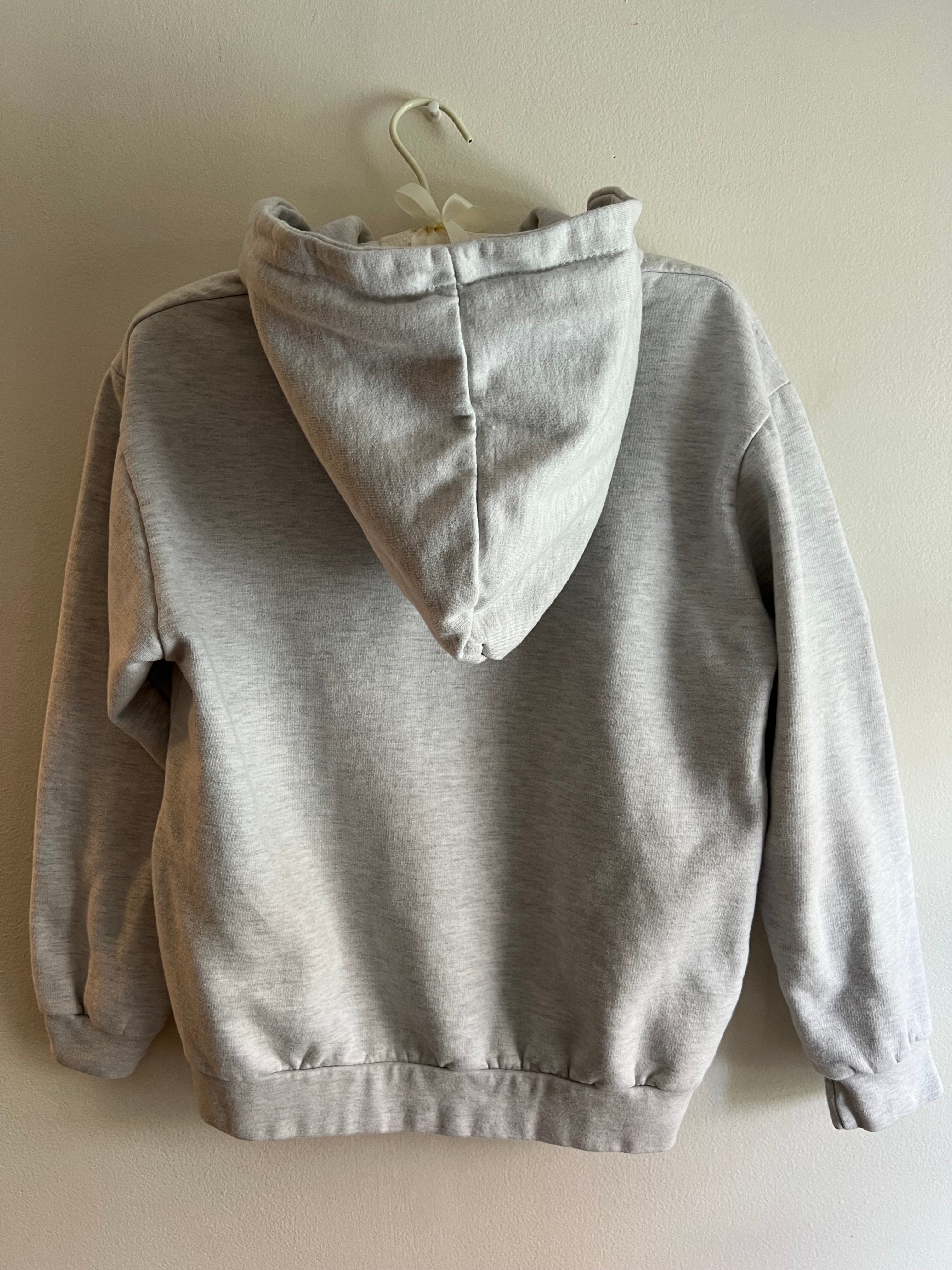 grey hoodie