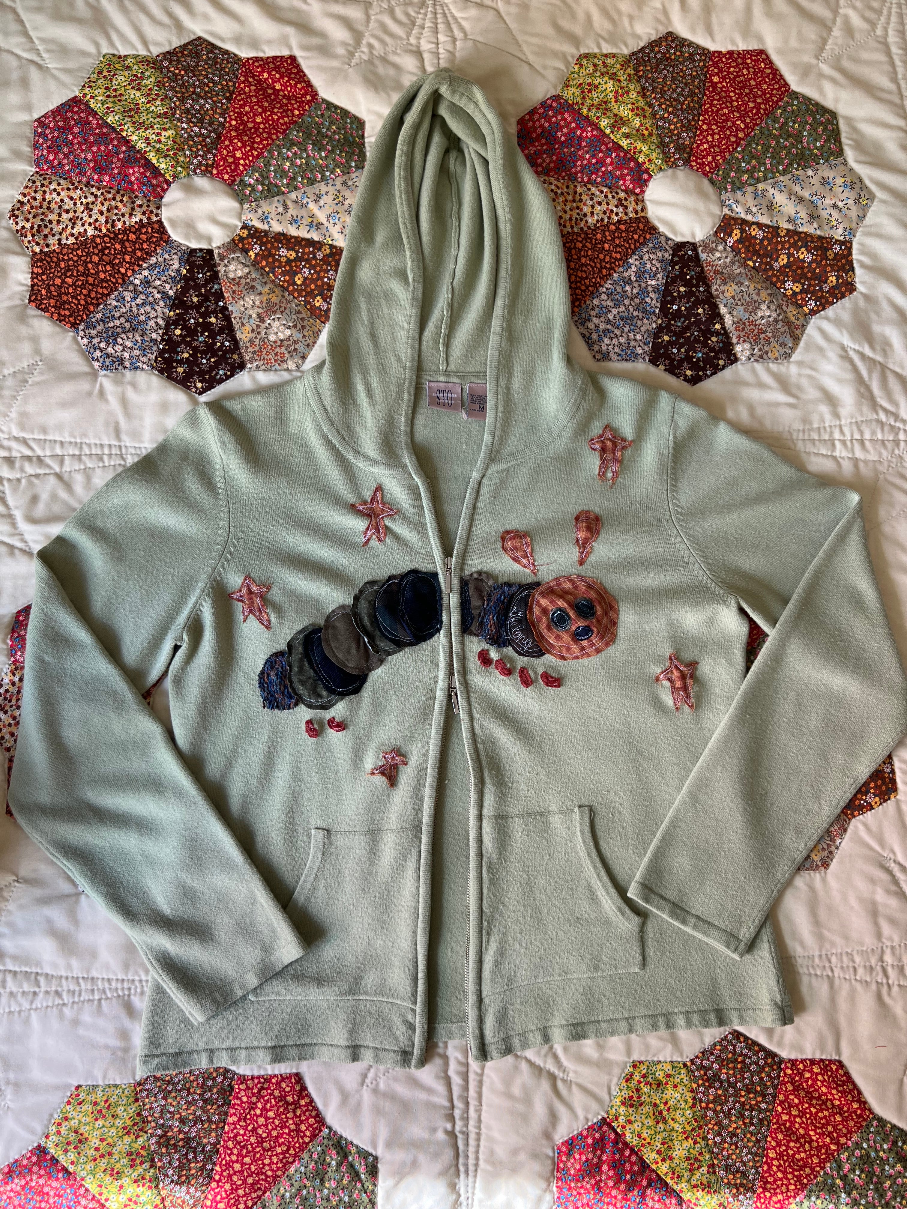 knit dual-zip sweater