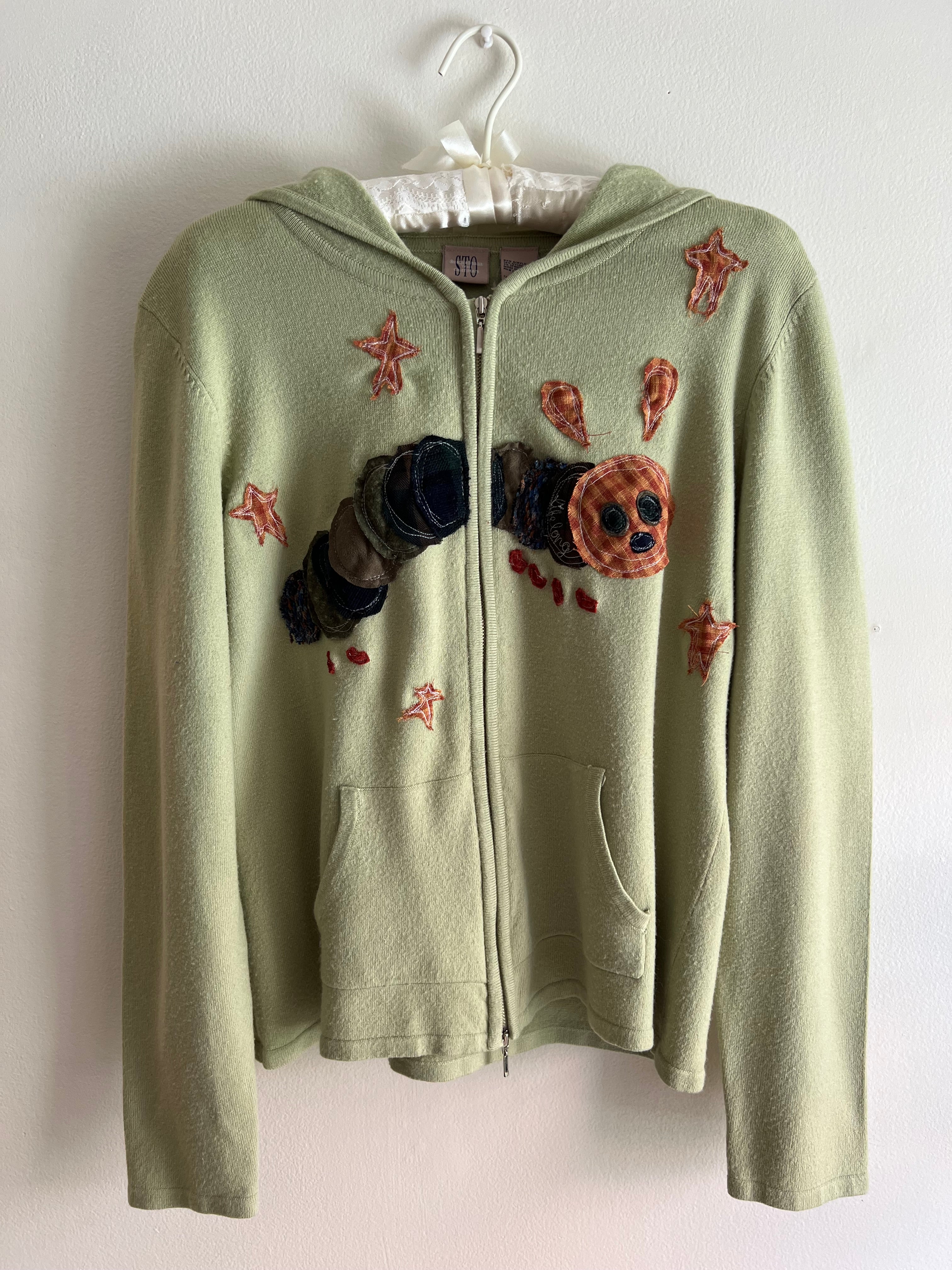 knit dual-zip sweater