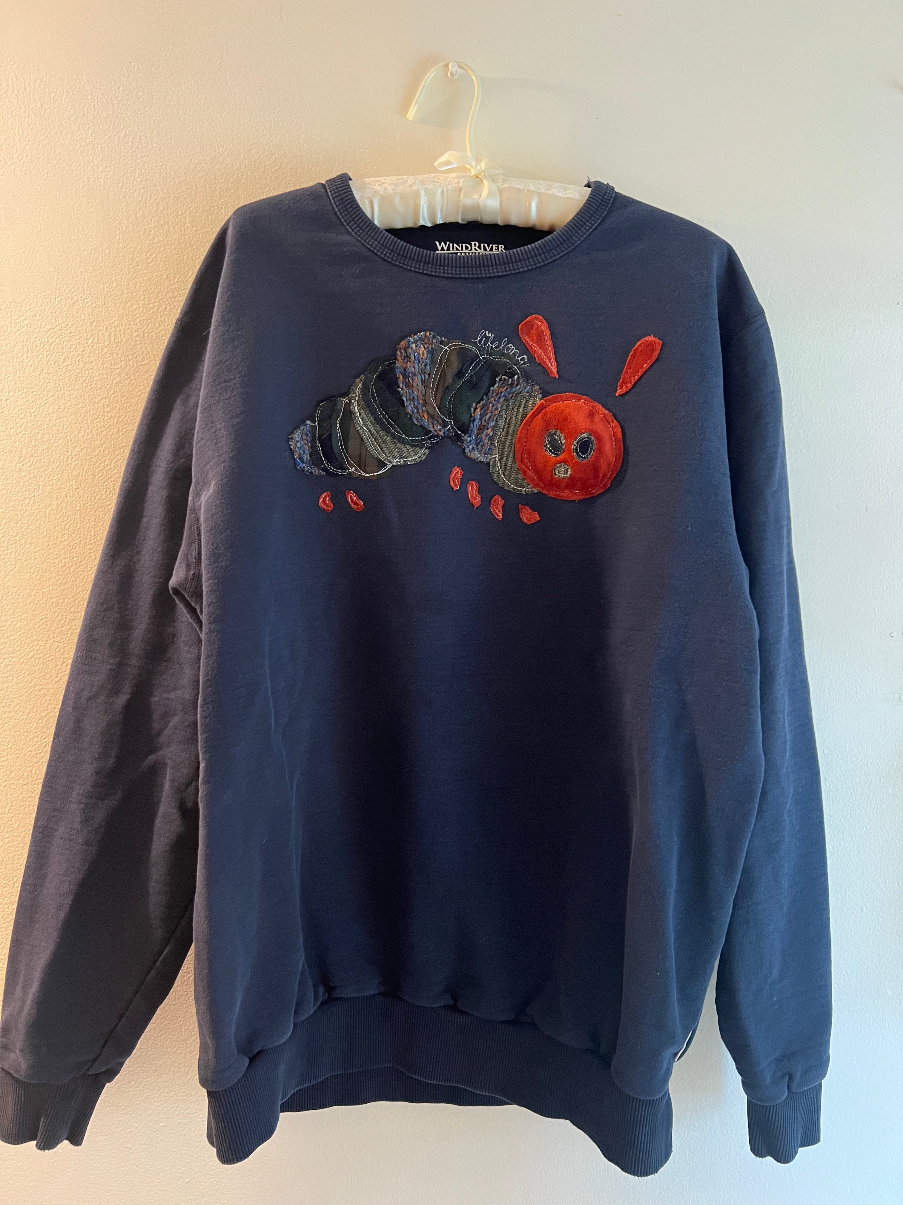 navy crewneck